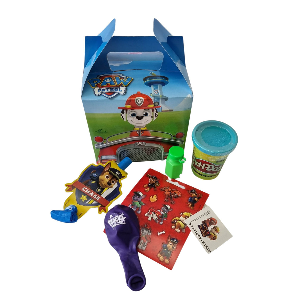 Paw Patrol Prepacked Party Bag 7pc - Paw Patrol Loot Bags Ready to Go ...